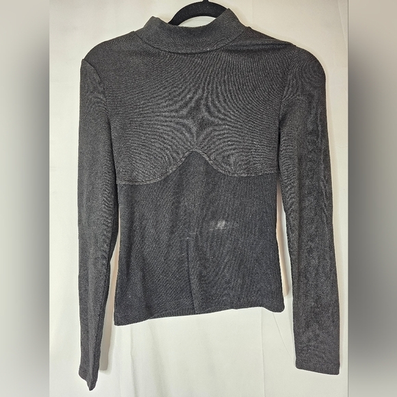 VERO Moda size XS black mock neck long-sleeved sweater NWOT - Picture 1 of 7